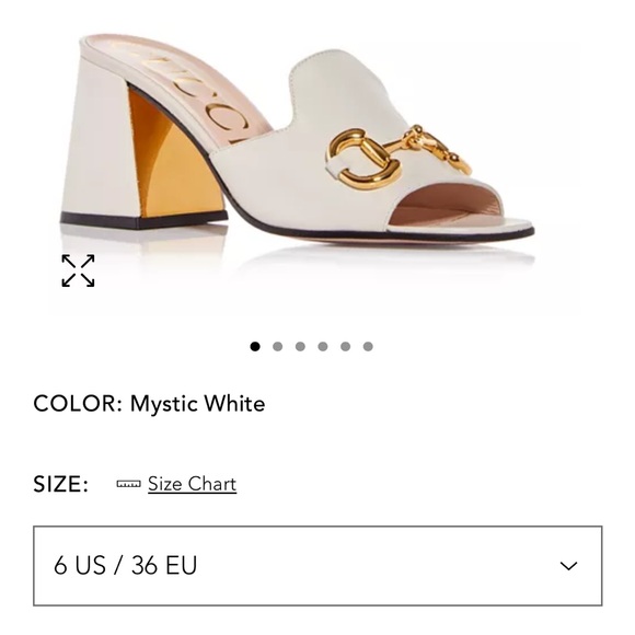 Gucci Horsebit Peep Toe Sandal Slide Block Heel Mules size 36 - Picture 16 of 16